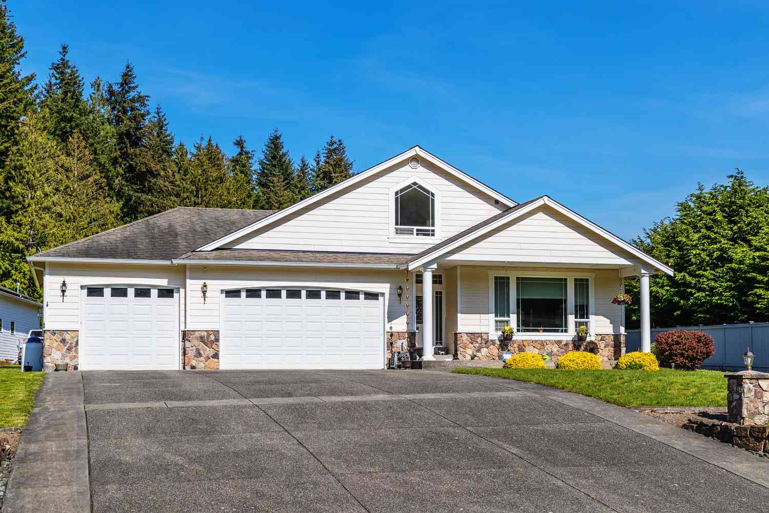 Home exterior with certified inspector